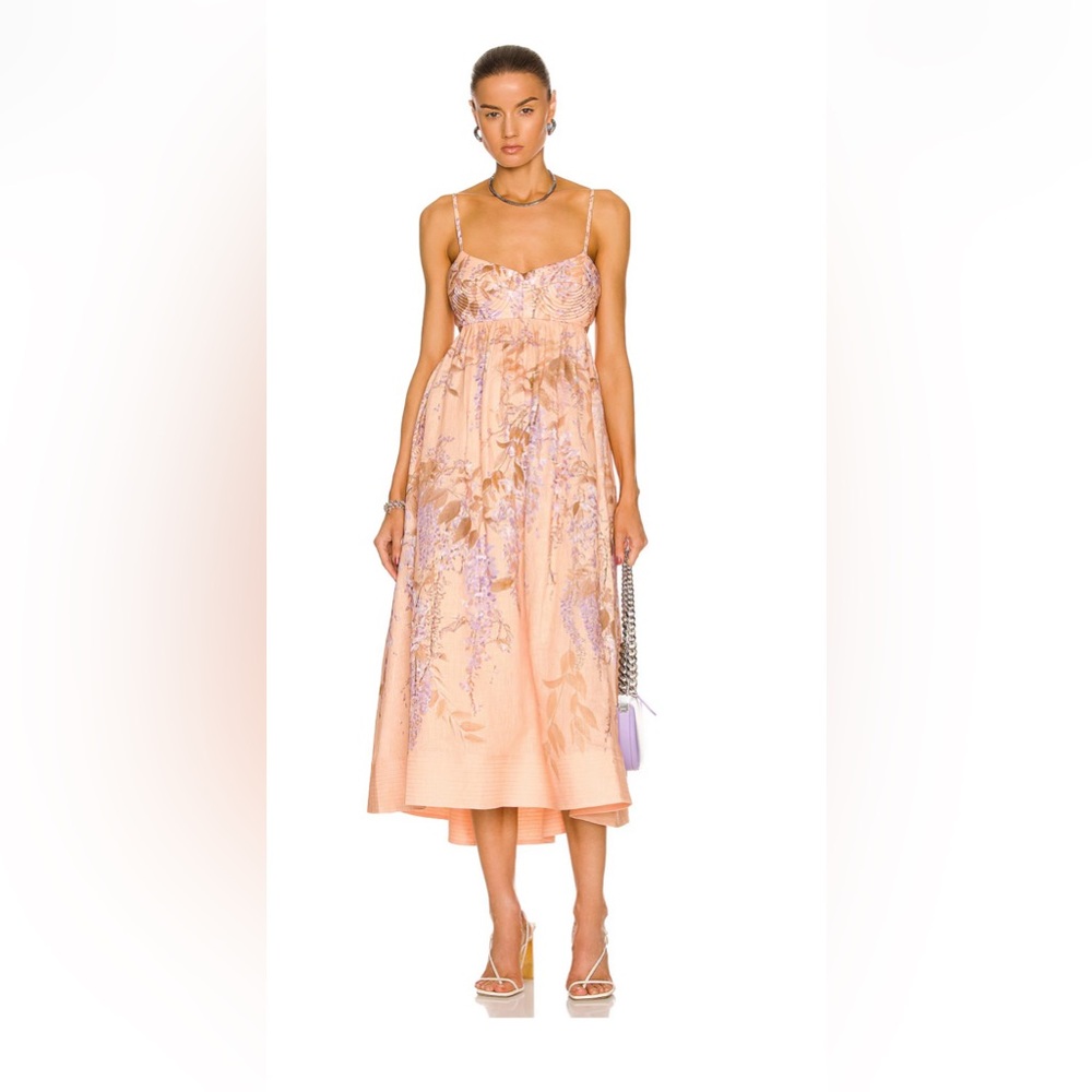 ZIMMERMANN Rosa Bralette Midi Dress